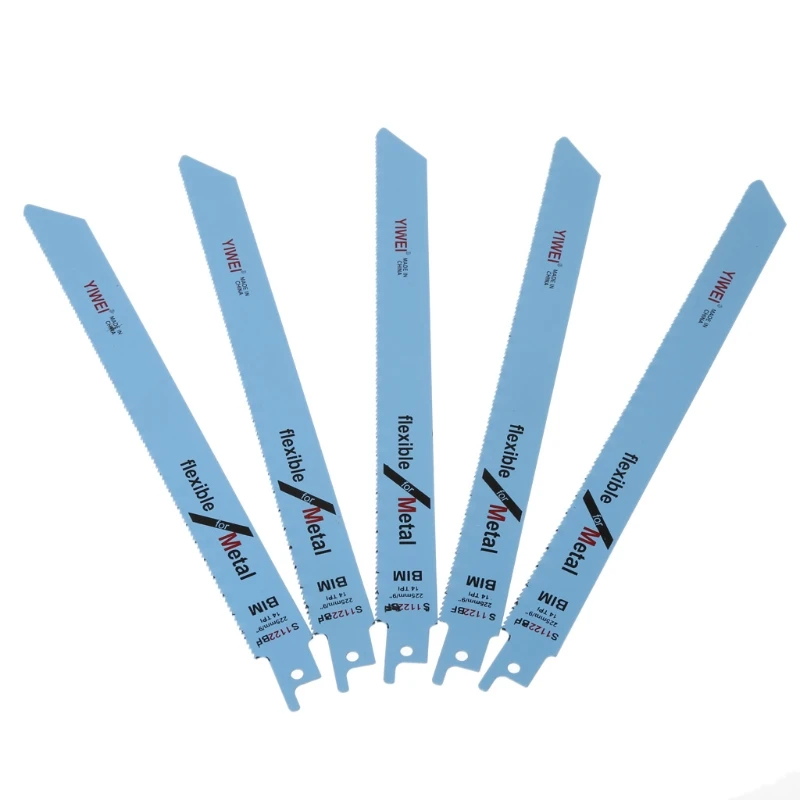 5 Pcs S1122BF Reciprocating Sabre Saw Blades 227mm 9" For Metal & Wood Cutting 
5 Pcs S1122BF Reciprocating Sabre Saw Blades 227mm 9" For Metal & Wood Cutting