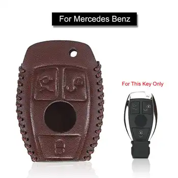 Genuine Leather 2 Buttons Car Key Fob Case Cover Protective Shell Key Case Brown For Mercedes for Benz W203 W210 W211
Genuine Leather 2 Buttons Car Key Fob Case Cover Protective Shell Key Case Brown For Mercedes for Benz W203 W210 W211