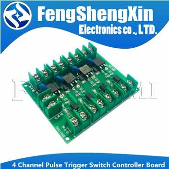 MOSFET 4 Channel Pulse Trigger Switch Controller Board PWM Optocoupler Opto-isolator Driver Board for Motor LED Light
MOSFET 4 Channel Pulse Trigger Switch Controller Board PWM Optocoupler Opto-isolator Driver Board for Motor LED Light