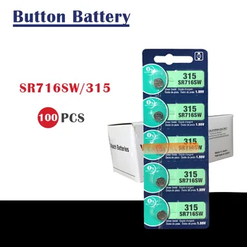 

100pcs Silver Oxide Watch Battery 315 SR716SW 716 1.55V 100% original brand renata 315 renata716 battery