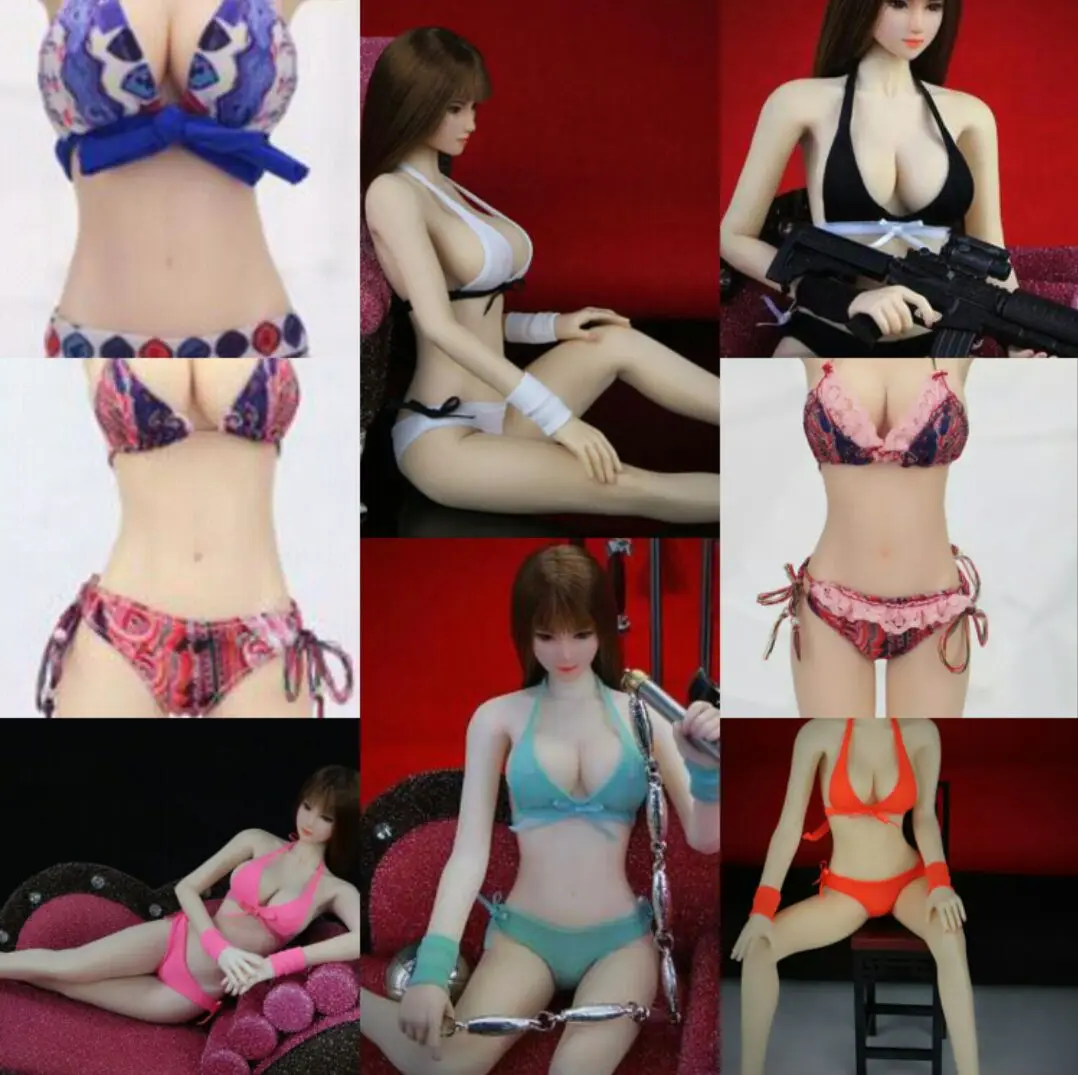 

Mnotht 1/6 Scale Female Soldier Sexy Bikini Underwear Clothing for 12in Phicen JIAOUL Hottoy Action Figure toys