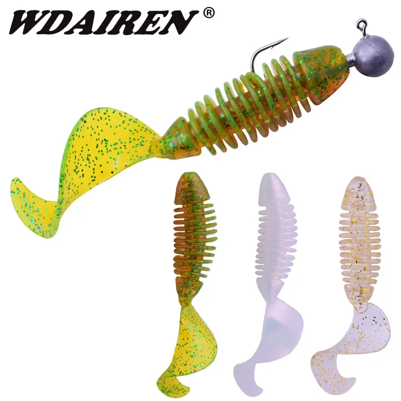 5pcs/lot jig Curl spiral Tail soft lure 65mm 3.2g Artificial Panfish Crappie Bream Trout Wobbler Tackle bass Soft Fishing Lure
5pcs/lot jig Curl spiral Tail soft lure 65mm 3.2g Artificial Panfish Crappie Bream Trout Wobbler Tackle bass Soft Fishing Lure