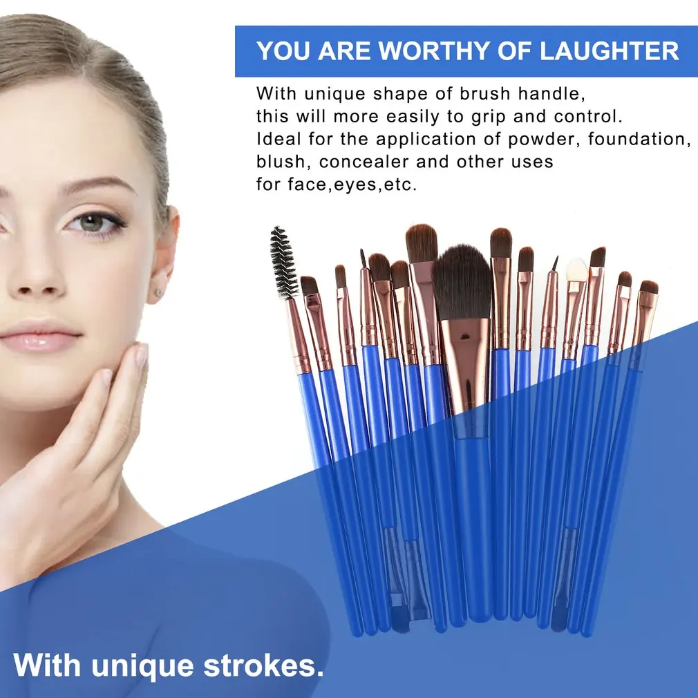 Pro 15Pcs/Kit Makeup Brushes Set Cosmetic Make Up Brush Beauty Tools Eye Shadow Brow Eyeliner Eyelash Lip Foundation Power Brush
Pro 15Pcs/Kit Makeup Brushes Set Cosmetic Make Up Brush Beauty Tools Eye Shadow Brow Eyeliner Eyelash Lip Foundation Power Brush