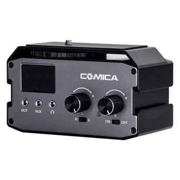 Comica Cvm-Ax3 Xlr Audio Mixer Adapter Preamplifier Dual Xlr/3.5Mm/6.35Mm Port Mixer for Canon Nikon Dslr Camera Camcorder
Comica Cvm-Ax3 Xlr Audio Mixer Adapter Preamplifier Dual Xlr/3.5Mm/6.35Mm Port Mixer for Canon Nikon Dslr Camera Camcorder