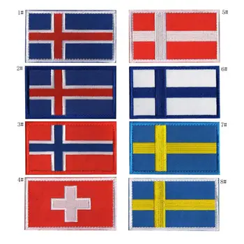 Sweden Norway Denmark Iceland Finland Switzerland National Flag Embroidered Patches Badges Europe Flag Striped Clothes
Sweden Norway Denmark Iceland Finland Switzerland National Flag Embroidered Patches Badges Europe Flag Striped Clothes