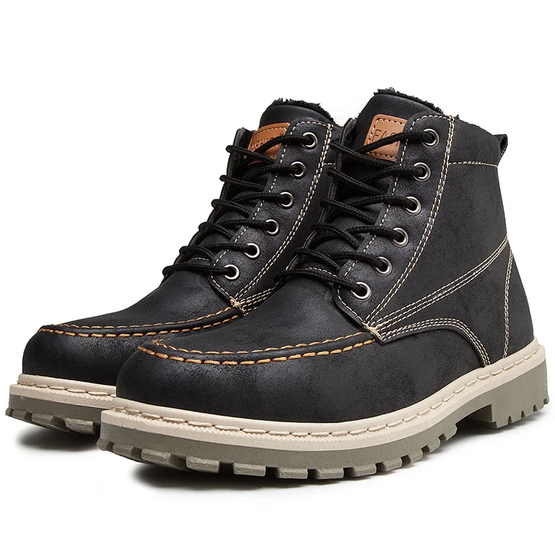 SFIT Snow Boots Men Winter Plush Warm Men Motorcycle Boots Lace-Up Non-slip Male Ankle Boots Waterproof Autumn Man Work Shoes
SFIT Snow Boots Men Winter Plush Warm Men Motorcycle Boots Lace-Up Non-slip Male Ankle Boots Waterproof Autumn Man Work Shoes