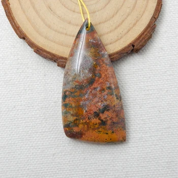 Natural Stone Ocean Jasper Front Drilled Necklace Pendant 50x25x7mm 5.81g Fashion Jewelry Pedant Bead Accessories
Natural Stone Ocean Jasper Front Drilled Necklace Pendant 50x25x7mm 5.81g Fashion Jewelry Pedant Bead Accessories