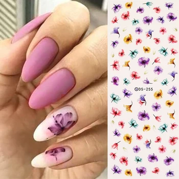 1 Sheet Nail Water Decals Purple Flower Series Nail Sticker Decoration Nail Art Accessories DIY Design
1 Sheet Nail Water Decals Purple Flower Series Nail Sticker Decoration Nail Art Accessories DIY Design