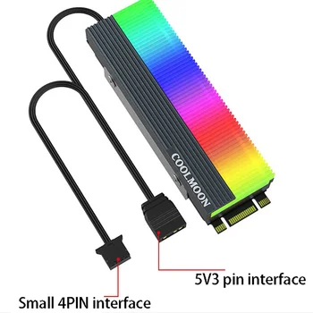 COOLMOON CM-M73S Solid State Hard Drive Cooler, Suitable for M.2 2280 Hard Drive Cooler, Heat Dissipation Vest 
COOLMOON CM-M73S Solid State Hard Drive Cooler, Suitable for M.2 2280 Hard Drive Cooler, Heat Dissipation Vest