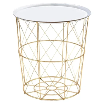 34.5 x 30.5 x 23cm Iron Metal Coffee Table Dirty Storage Basket Tea Fruit Snack Serving Board Tray Golden White Cover Trumpet
34.5 x 30.5 x 23cm Iron Metal Coffee Table Dirty Storage Basket Tea Fruit Snack Serving Board Tray Golden White Cover Trumpet