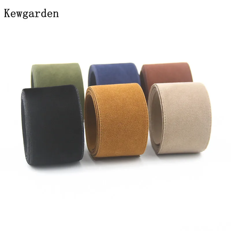 

Kewgarden Suede Ribbon 1" 1.5" 25mm 4cm DIY Hair Bowknots Accessories Make Materials Handmade Tape Craft Supply Pack 10 Yards