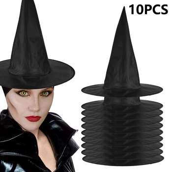 10pcs Black Witch Hats Wizard Top Hat Party Cap Cosplay Fancy Dress Halloween Masquerade Birthday Head Wear Gift
10pcs Black Witch Hats Wizard Top Hat Party Cap Cosplay Fancy Dress Halloween Masquerade Birthday Head Wear Gift