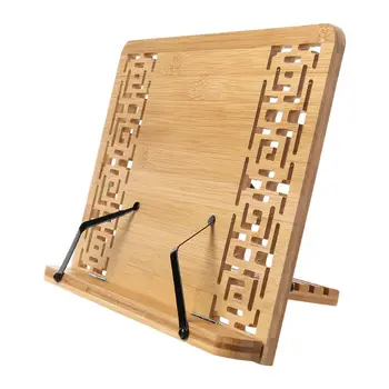 Bamboo Hollow Adjustable Reading Book Holder Tray Page Paper Clips Foldable Tablet Cookbook Portable Sturdy Bookstand Q6PA
Bamboo Hollow Adjustable Reading Book Holder Tray Page Paper Clips Foldable Tablet Cookbook Portable Sturdy Bookstand Q6PA