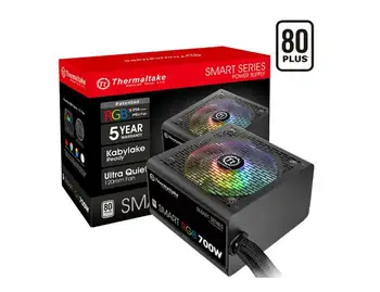 Tt (Thermaltake) Smart RGB 700W power supply (80PLUS certification/RGB256 color fan/multiple light modes/ultra-quiet fan)
Tt (Thermaltake) Smart RGB 700W power supply (80PLUS certification/RGB256 color fan/multiple light modes/ultra-quiet fan)