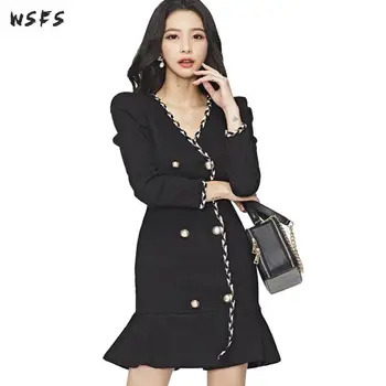 Autumn Dress Women Black Ruffles Elegant Vintage Clothes Big Size Bodycon Bandage Sexy Party Korean Mini Mermaid Dresses Vestido
Autumn Dress Women Black Ruffles Elegant Vintage Clothes Big Size Bodycon Bandage Sexy Party Korean Mini Mermaid Dresses Vestido