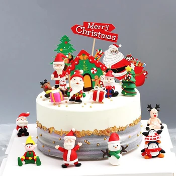 1PC Cartoon Christmas Cake Ornaments Santa Claus Deer Snoeman XMAS Cake Toppers
1PC Cartoon Christmas Cake Ornaments Santa Claus Deer Snoeman XMAS Cake Toppers