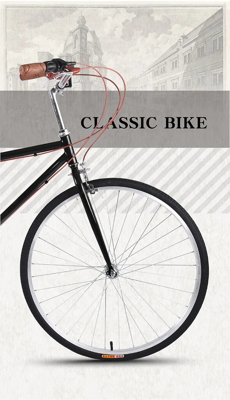 Best Road Bike 26 inch Retro Variable Speed Light Bicycle Commuter Vintage Adult Student Men And Women Selling 1