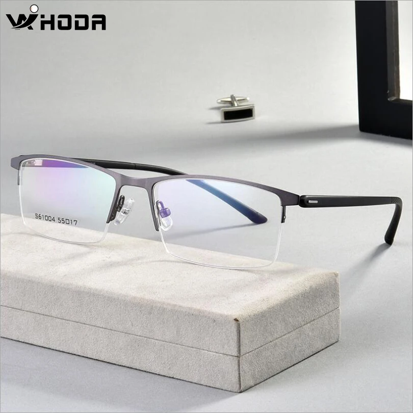 Ultralight Business Men's Optical Glasses Frames for Myopia ,Semi-Frame Spring Hinge Prescription Eyewear Glasses Frame F612
Ultralight Business Men's Optical Glasses Frames for Myopia ,Semi-Frame Spring Hinge Prescription Eyewear Glasses Frame F612