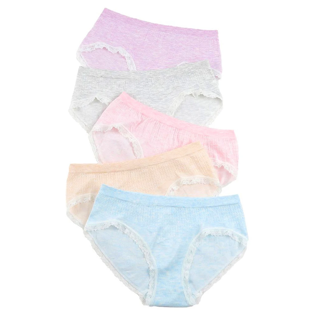 

Seamless Underwear Women Sexy Lingerie Female Colored Cotton Panties Stripes Japanese Girls Lace Briefs Plus Size Breathable