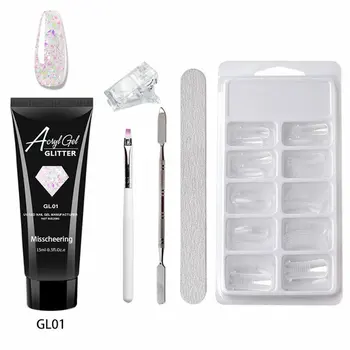 Nail Luminous Extender Suit 15ml Paper Free Crystal Phototherapy Adhesive Quick Nail Extender Nail Extension Gel
Nail Luminous Extender Suit 15ml Paper Free Crystal Phototherapy Adhesive Quick Nail Extender Nail Extension Gel
