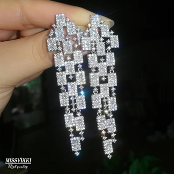 missvikki Trendy Geometry Design Long Pendant Earrings Fashion Jewelry for Women Wedding Party Accessories Ladies Noble Jewelry 
missvikki Trendy Geometry Design Long Pendant Earrings Fashion Jewelry for Women Wedding Party Accessories Ladies Noble Jewelry