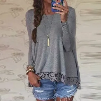 ZANZEA Spring Autumn Blouses Shirts Women Elegant Casual Loose Long Sleeve O Neck Lace Patchwork Tops Plus Size Solid Bluas 5XL
ZANZEA Spring Autumn Blouses Shirts Women Elegant Casual Loose Long Sleeve O Neck Lace Patchwork Tops Plus Size Solid Bluas 5XL