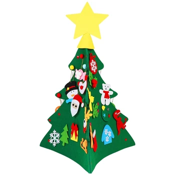 Children DIY Felt Christmas Tree with Ornaments Fake Xmas Tree Kids Gift Toys Party Decoration
Children DIY Felt Christmas Tree with Ornaments Fake Xmas Tree Kids Gift Toys Party Decoration
