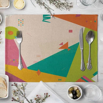Geometry Square European Style Anti-slip Dining Table Cushion Simple Printed Western-style Placemat Household Insulation Pad Coa
Geometry Square European Style Anti-slip Dining Table Cushion Simple Printed Western-style Placemat Household Insulation Pad Coa