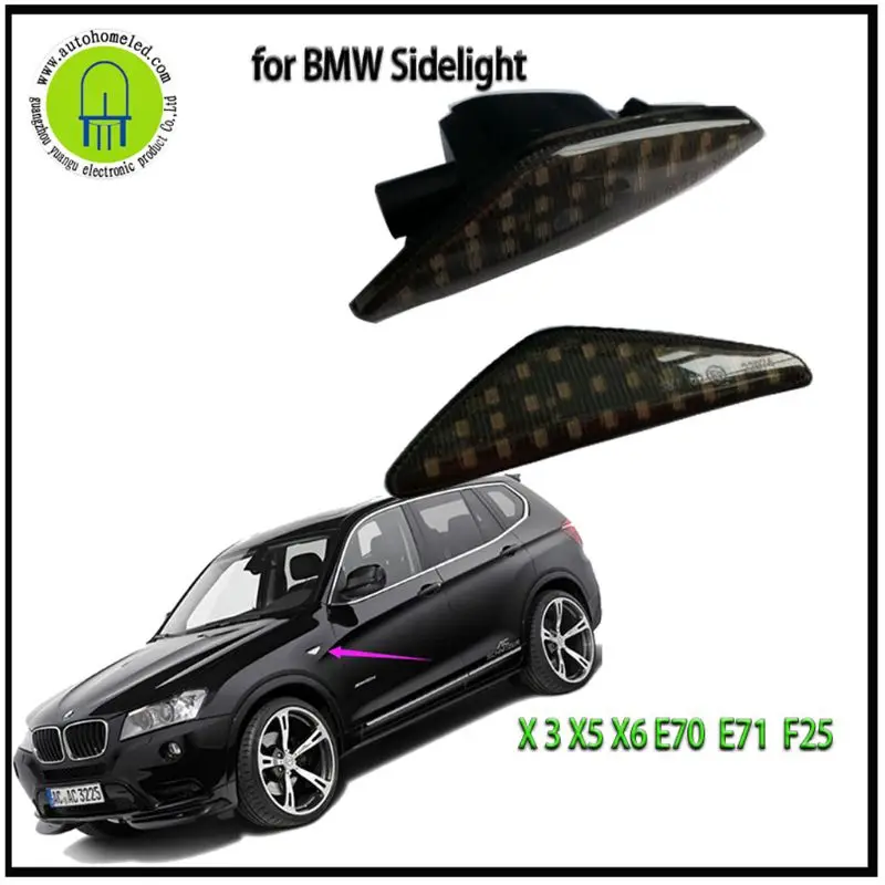 2Pcs Black LED Side Marker Leaf Turn Signal Light for X3 X5 X6 Universal Car Installation Durable Undamage Repair
2Pcs Black LED Side Marker Leaf Turn Signal Light for X3 X5 X6 Universal Car Installation Durable Undamage Repair
