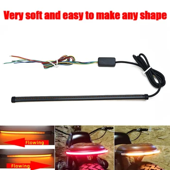 1pc LED Light Strip 30cm Red/Amber Motorcycle 12-24V Sequential Switchback Flowing Tail Brake Turn Signal Lamps Universal
1pc LED Light Strip 30cm Red/Amber Motorcycle 12-24V Sequential Switchback Flowing Tail Brake Turn Signal Lamps Universal