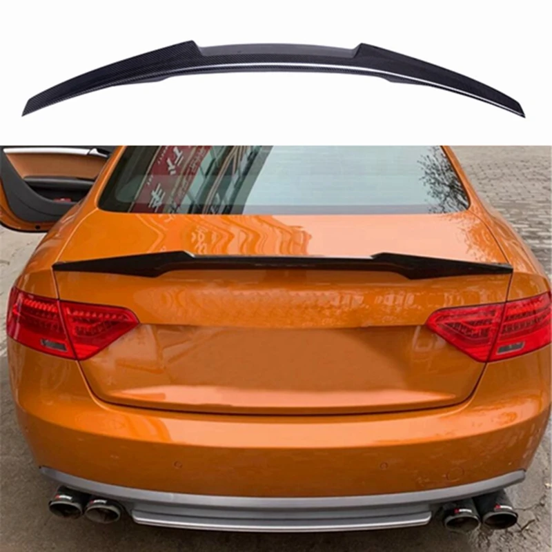 for Audi A5 carbon fiber rear spoiler 2 door and 4 door coupe 2009 - 2016 4-door sedan trunk lid M4 Style
for Audi A5 carbon fiber rear spoiler 2 door and 4 door coupe 2009 - 2016 4-door sedan trunk lid M4 Style