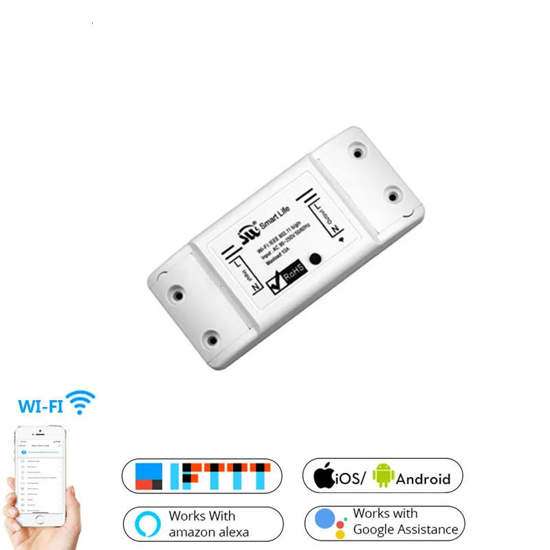 WiFi Smart Light Switch Universal Breaker Timer Smart Life APP Wireless Remote Control Work with Alexa Google Home
WiFi Smart Light Switch Universal Breaker Timer Smart Life APP Wireless Remote Control Work with Alexa Google Home