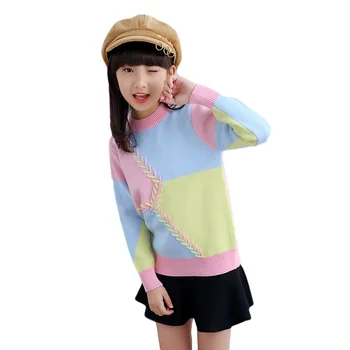 Girls Sweater Plus Velvet Thick Autumn And Winter New Style Big Boy O Neck Crew Neck Pullover Cotton Children's Sweater Cot
Girls Sweater Plus Velvet Thick Autumn And Winter New Style Big Boy O Neck Crew Neck Pullover Cotton Children's Sweater Cot