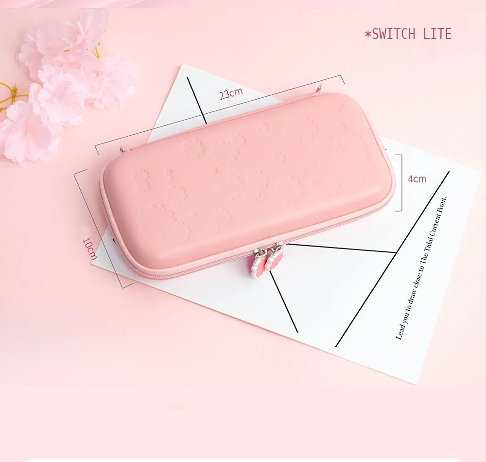 Cute Pink Sakura Storage Bag Cover Case For Nintendo Switch