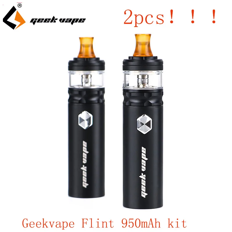 2pcs Geekvape Flint IPX5 super compact kit 950mAh built-in battery Vaporizer with 2ml atomizer E Cigarette Kit
2pcs Geekvape Flint IPX5 super compact kit 950mAh built-in battery Vaporizer with 2ml atomizer E Cigarette Kit