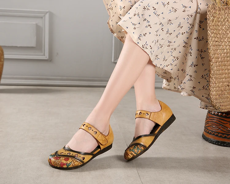 Genuine leatherComfortablepersonalityRetro styleHollowing outColour collocationWomen's single sandals
Genuine leatherComfortablepersonalityRetro styleHollowing outColour collocationWomen's single sandals