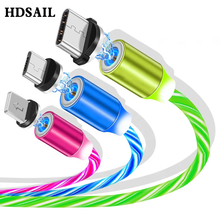 Led Flow Luminous Lighting Magnetic USB Cable For iPhone XR X 7 8 XS Micro Type C Charger Fast Charging Magnet Charge USB Type-C
Led Flow Luminous Lighting Magnetic USB Cable For iPhone XR X 7 8 XS Micro Type C Charger Fast Charging Magnet Charge USB Type-C
