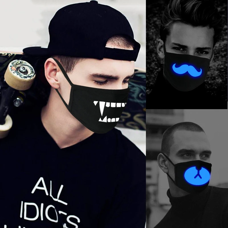 KPOP Cute Anime Bear Mask Night Glow In Dark Winter Dustproof Face Mask Halloween Masquerade Cosplay Teeth Skull Masks
KPOP Cute Anime Bear Mask Night Glow In Dark Winter Dustproof Face Mask Halloween Masquerade Cosplay Teeth Skull Masks