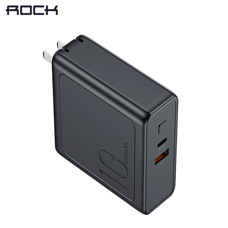 ROCK 10000mAh 3A With EU Plug Type-C PD3.0 QC3.0 Fast Charging USB Charger Adapter Power Bank For Mobile Phone
ROCK 10000mAh 3A With EU Plug Type-C PD3.0 QC3.0 Fast Charging USB Charger Adapter Power Bank For Mobile Phone
