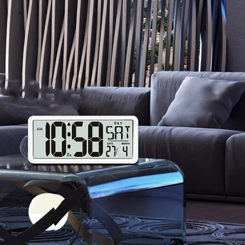 Square Wall Clock Series, 13.8inch Large Digital Jumbo Alarm Clock, LCD Display, Multi-Functional Upscale Office Decor Desk
Square Wall Clock Series, 13.8inch Large Digital Jumbo Alarm Clock, LCD Display, Multi-Functional Upscale Office Decor Desk