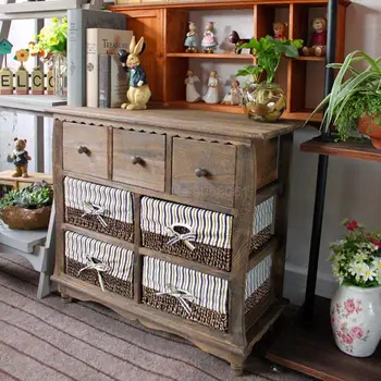 American country rustic retro solid wood color bedside table rattan storage small cabinet simple drawer storage cabinet
American country rustic retro solid wood color bedside table rattan storage small cabinet simple drawer storage cabinet