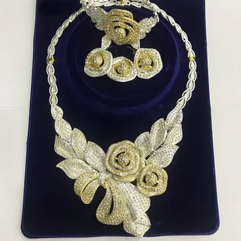 Limit Black Friday Discount High Fashion Gold Color African CZ Zircon Big Necklace Wedding Bridal Costume Jewelry Sets 
Limit Black Friday Discount High Fashion Gold Color African CZ Zircon Big Necklace Wedding Bridal Costume Jewelry Sets