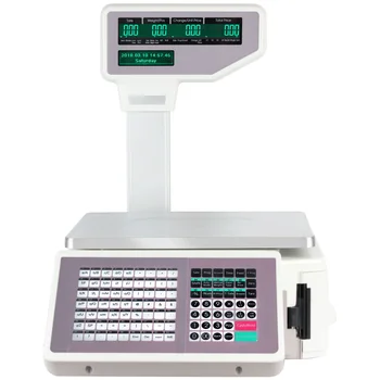 Barcode weighing scale supermarket cashier barcode label print electronic scale
Barcode weighing scale supermarket cashier barcode label print electronic scale