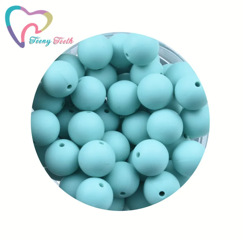 Teeny Teeth 100 PCS Turquoise Silicone Beads Food Grade Baby Teethers 9-19 MM Round Pacifier Chain Accessories Teething Silicone
Teeny Teeth 100 PCS Turquoise Silicone Beads Food Grade Baby Teethers 9-19 MM Round Pacifier Chain Accessories Teething Silicone