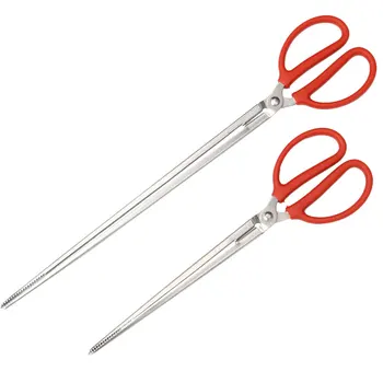 2PCS Pick Up Tools Scissor Shape Portable Long Tongs Garbage Clip Gadget for Kitchen Barbecue
2PCS Pick Up Tools Scissor Shape Portable Long Tongs Garbage Clip Gadget for Kitchen Barbecue