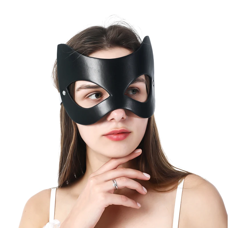 Кожаные маски для девочек с кошачьими глазами UYEE эротические сексуальные