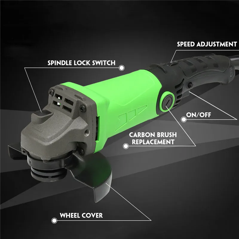 220V 1350W Multi-function Angle Grinder 6 Levels Speed Adjustable Polishing Machine Refit Angle Grind Grinding Drilling Tools
220V 1350W Multi-function Angle Grinder 6 Levels Speed Adjustable Polishing Machine Refit Angle Grind Grinding Drilling Tools