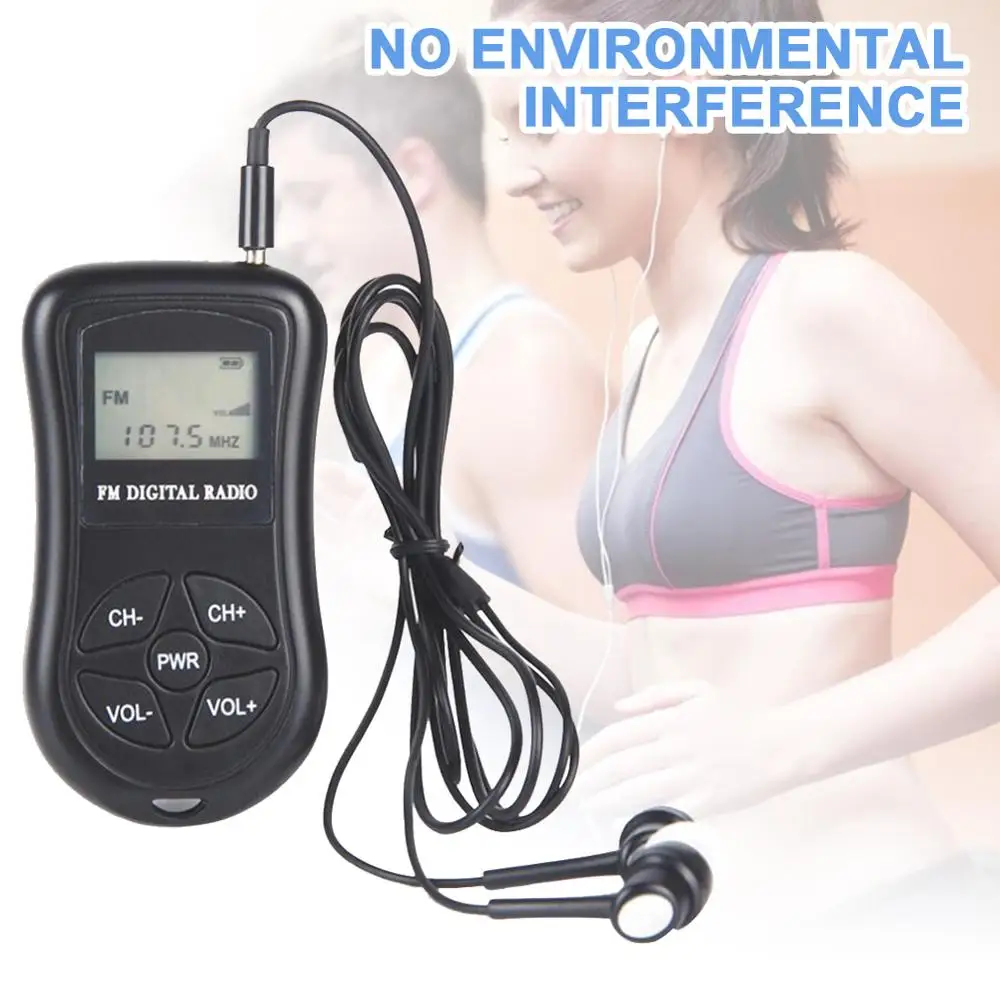 Portable Radio Battery Operated FM 60-108MHz Radio DSP Receiver LCD Display with 3.5mm Earphone
Portable Radio Battery Operated FM 60-108MHz Radio DSP Receiver LCD Display with 3.5mm Earphone