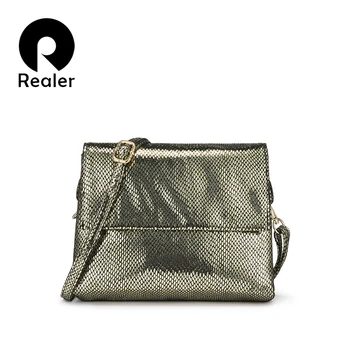 

Realer Women Bag Shoulder Bag Messenger Bag for Women Flap Crossbody Bags Fashion Classic Female Small Square Bag PU Leather