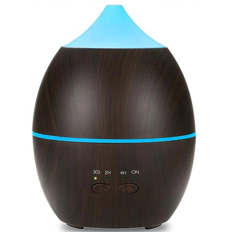 

ABRA-300Ml Aroma Air Diffuser Wood Ultrasonic Air Humidifier Essential Oil Aromatherapy Cool Mist Maker For Home Uk Plug